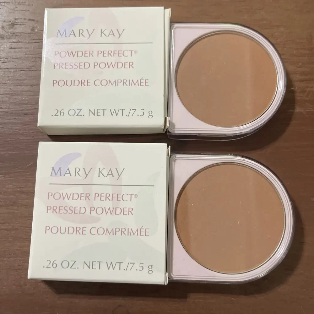 TWO - Mary Kay Powder Perfect Pressed Powder Light Bronze #1425 - NOS NEW